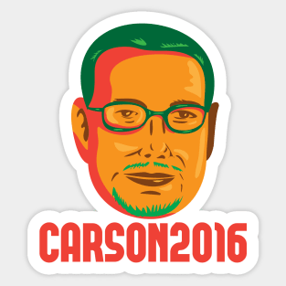 Ben Carson 2016 President Republican Retro Sticker